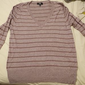Mossimo Striped V-neck Sweater